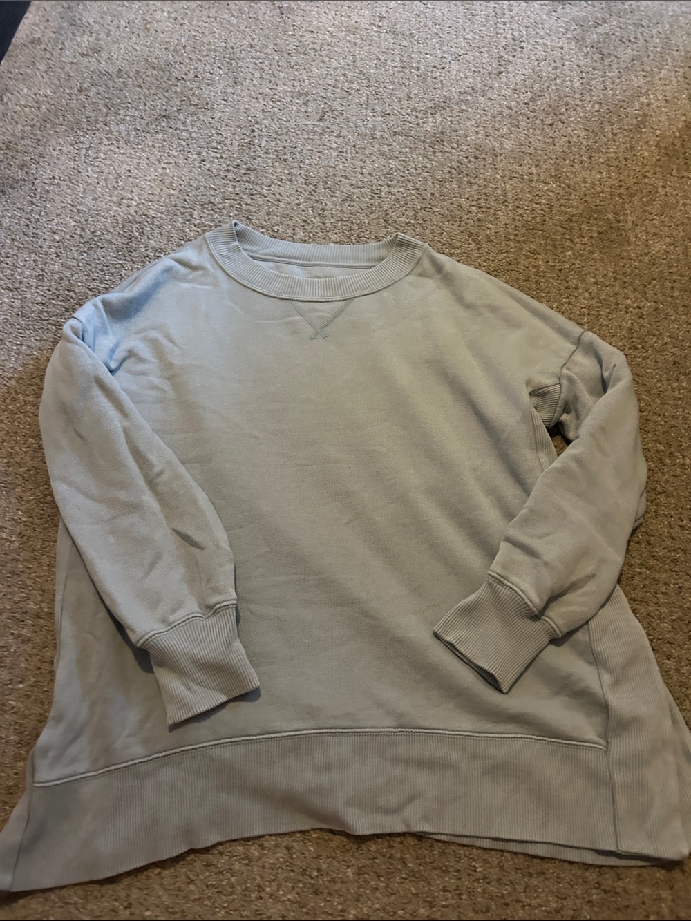 aerie Women's Scoopneck Sweatshirt in Light Gray